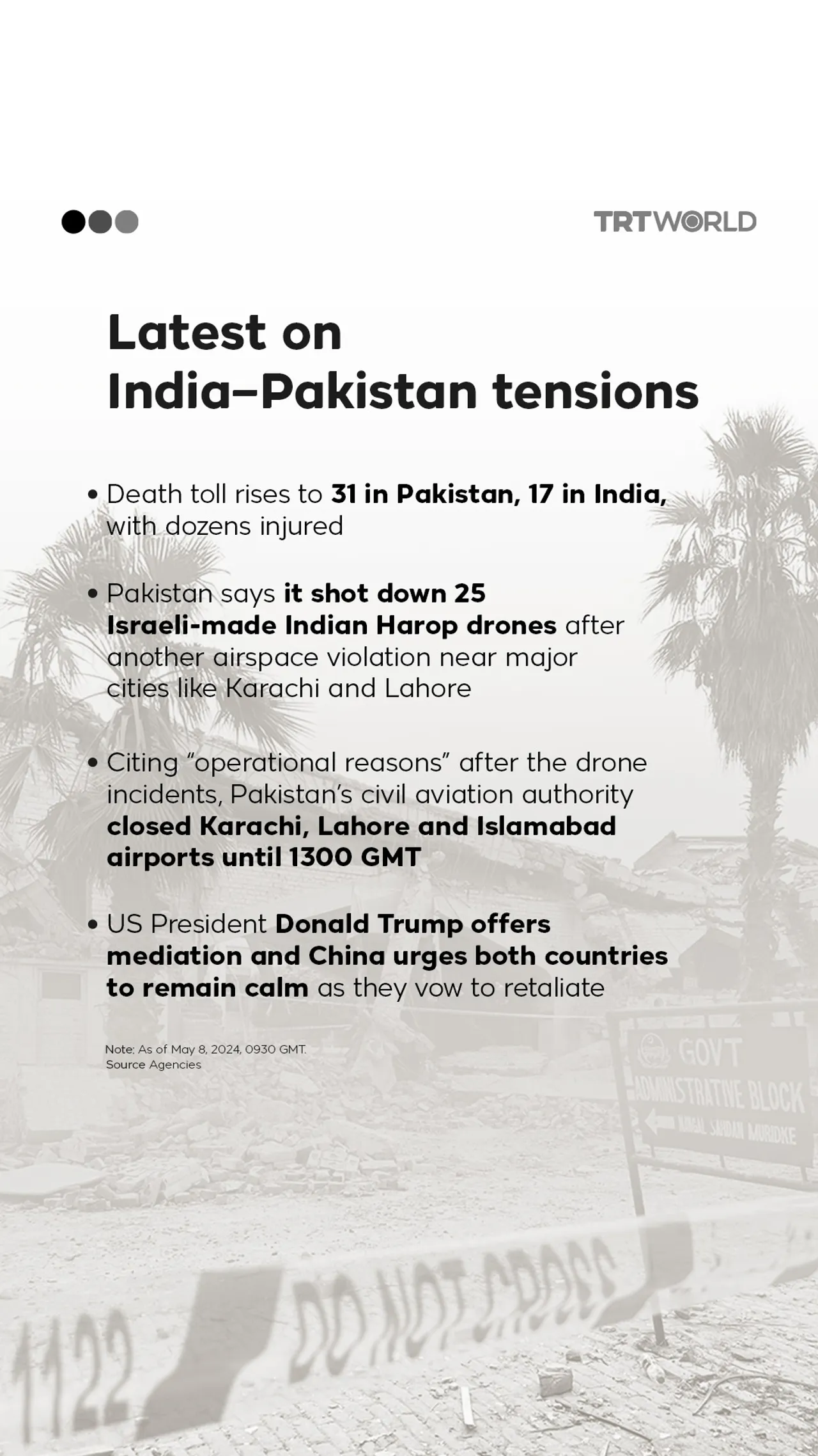Day 2 of India-Pakistan escalations